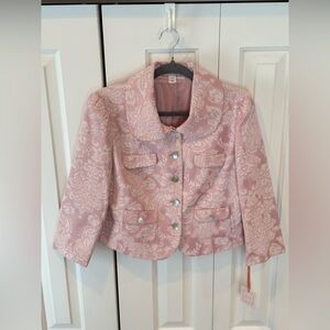 NWT Intuitions Floral Brocade Blazer - Size 10